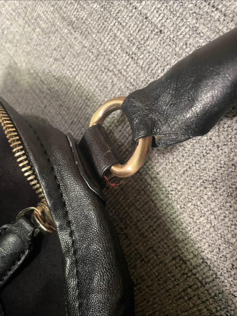 GIVENCHY Black Leather Zip-Front Shoulder Bag. - Picture 17 of 17